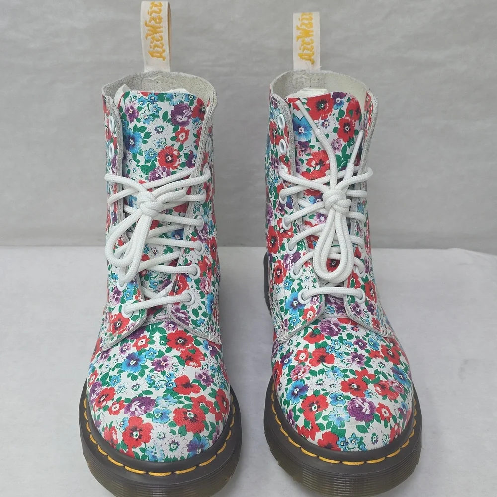 Dr Martens 1460 Pascal Wild Poppy Combat Boots